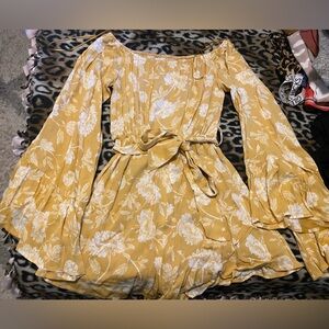 Fashion nova bell sleeve romper